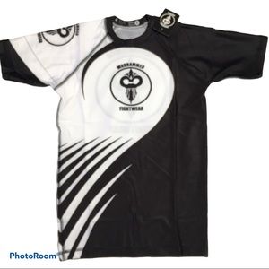 Warhammer Short sleeve black white rash guard S